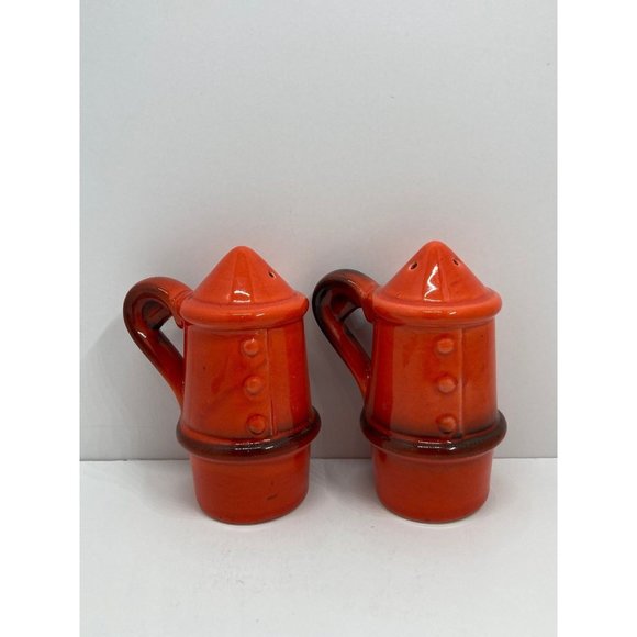 Vintage Metlox Poppytail Red Rooster Red Salt and Pepper Shaker - Picture 7 of 11
